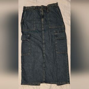 ASOS Medi Denim Skirt Size 8